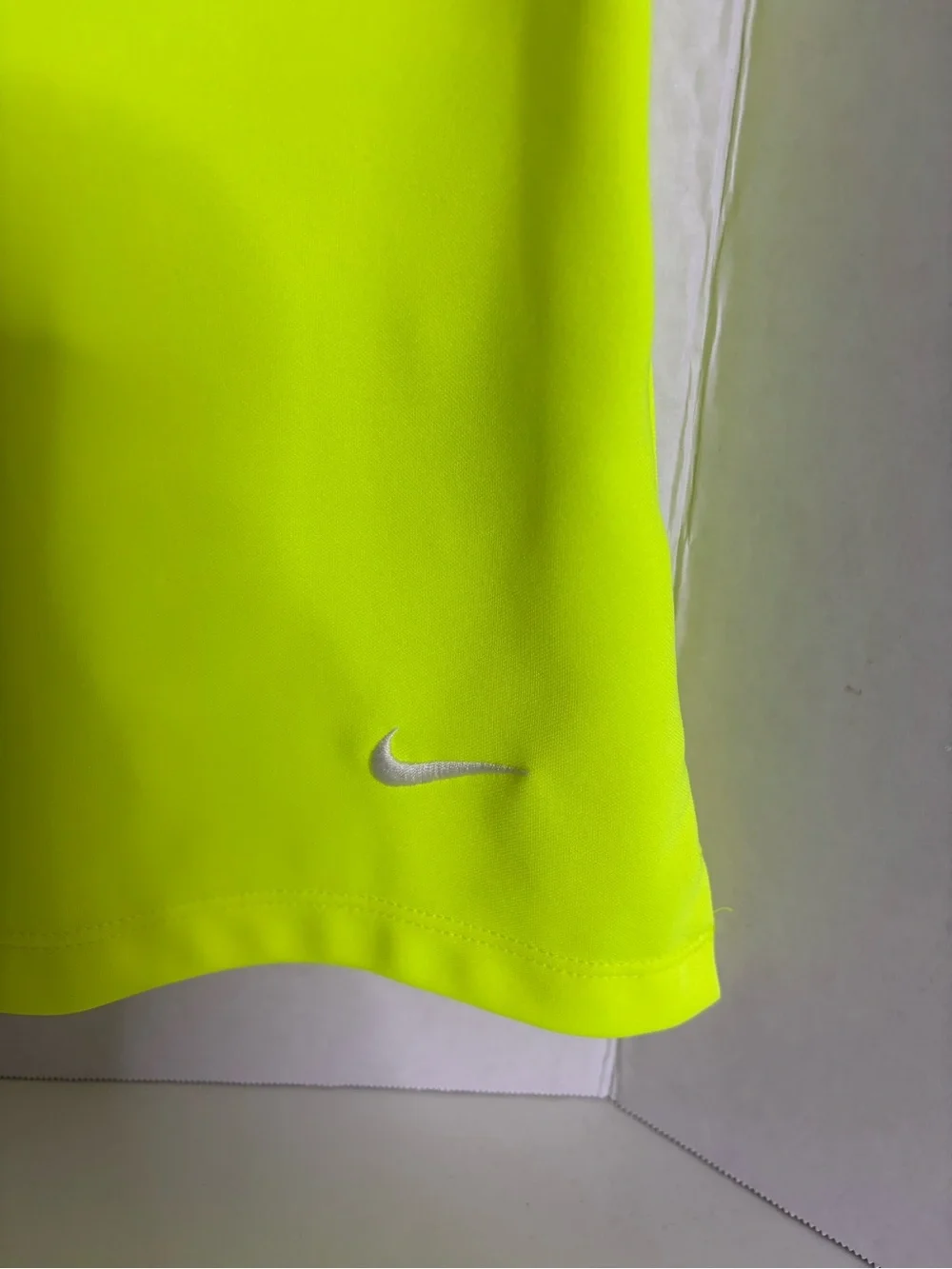 Nike Neon Yellow Sleeveless Golf Polo Top